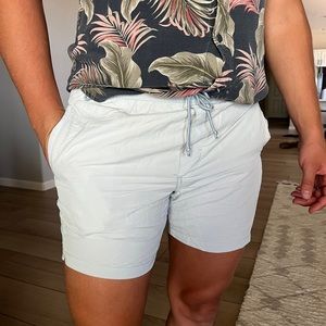 Light blue swim shorts